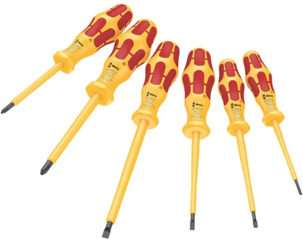 Wera 1060 i/1062 i/6 Skruvmejselset Kraftform VDE, 6 delar